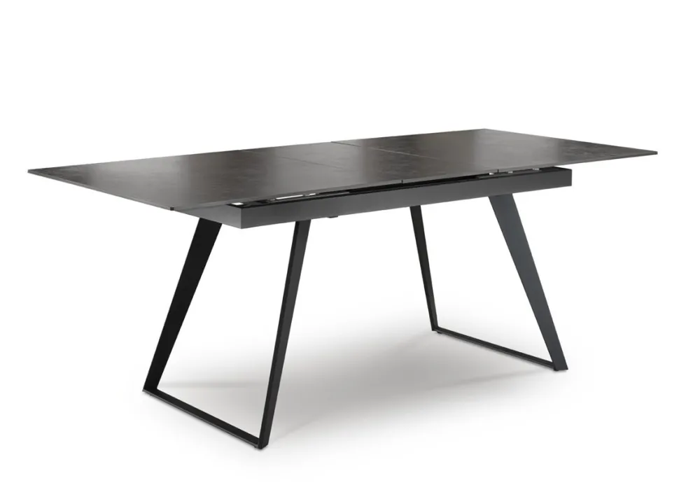 Auszugstisch 160(200)x90cm 'Amalfi' Steinoptik U-Gestell