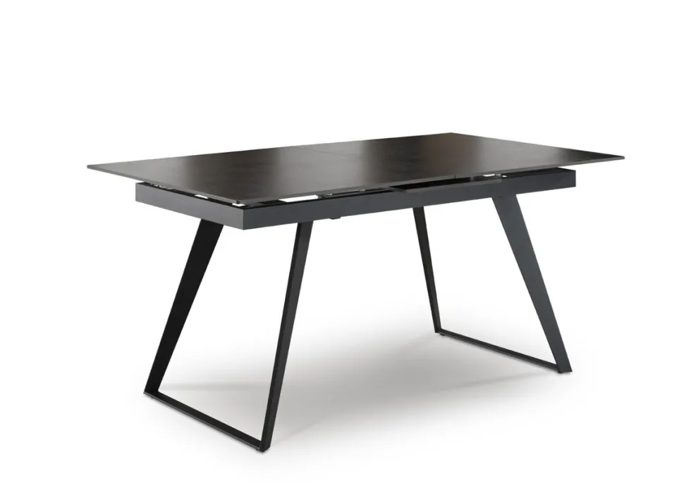 Auszugstisch 160(200)x90cm 'Amalfi' Steinoptik U-Gestell