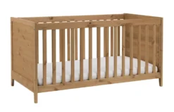 Babybett "Maja" Kiefer massiv laugenfarbig