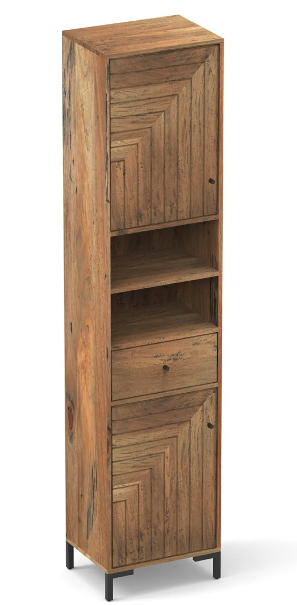 Badhochschrank 45x195cm 'Dreams' Mango massiv