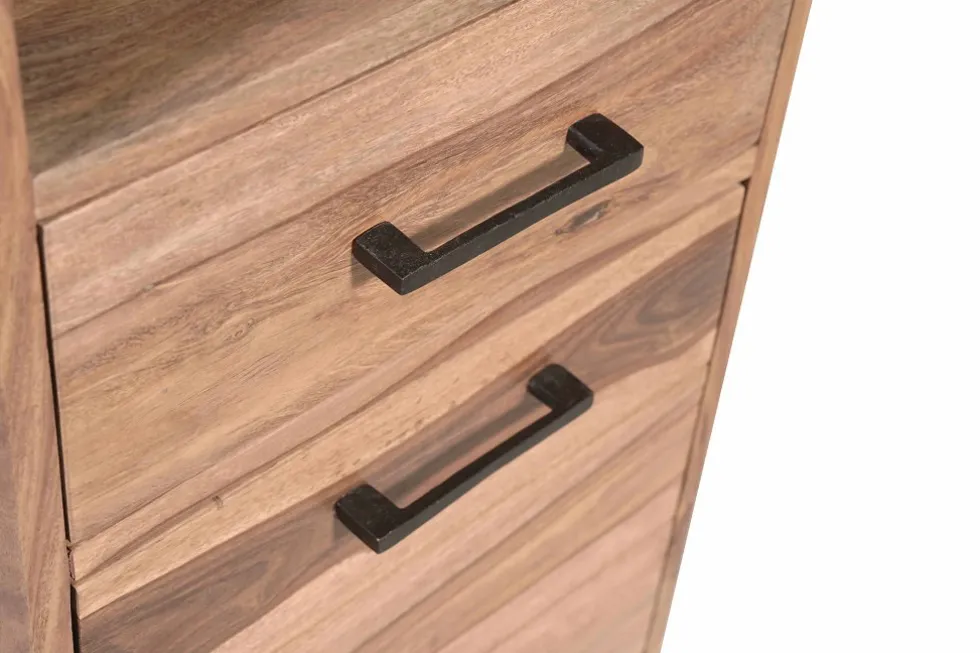Badhochschrank 40x180cm 'Hudson' Sheesham gebeizt