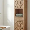 Badhochschrank 45x190cm 'Ontario' Akazie massiv