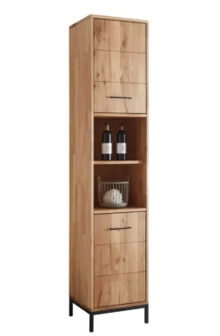 Badhochschrank 40x190cm 'Orlando' Wildeiche massiv geölt