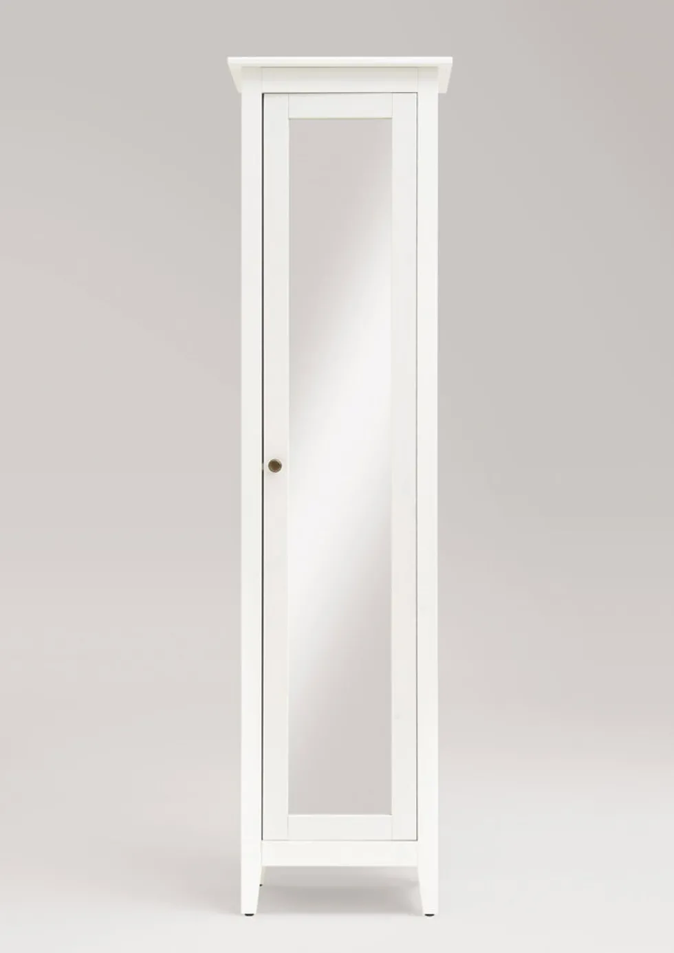 Badhochschrank 49x189cm 'Sylt' Kiefer weiß lasiert