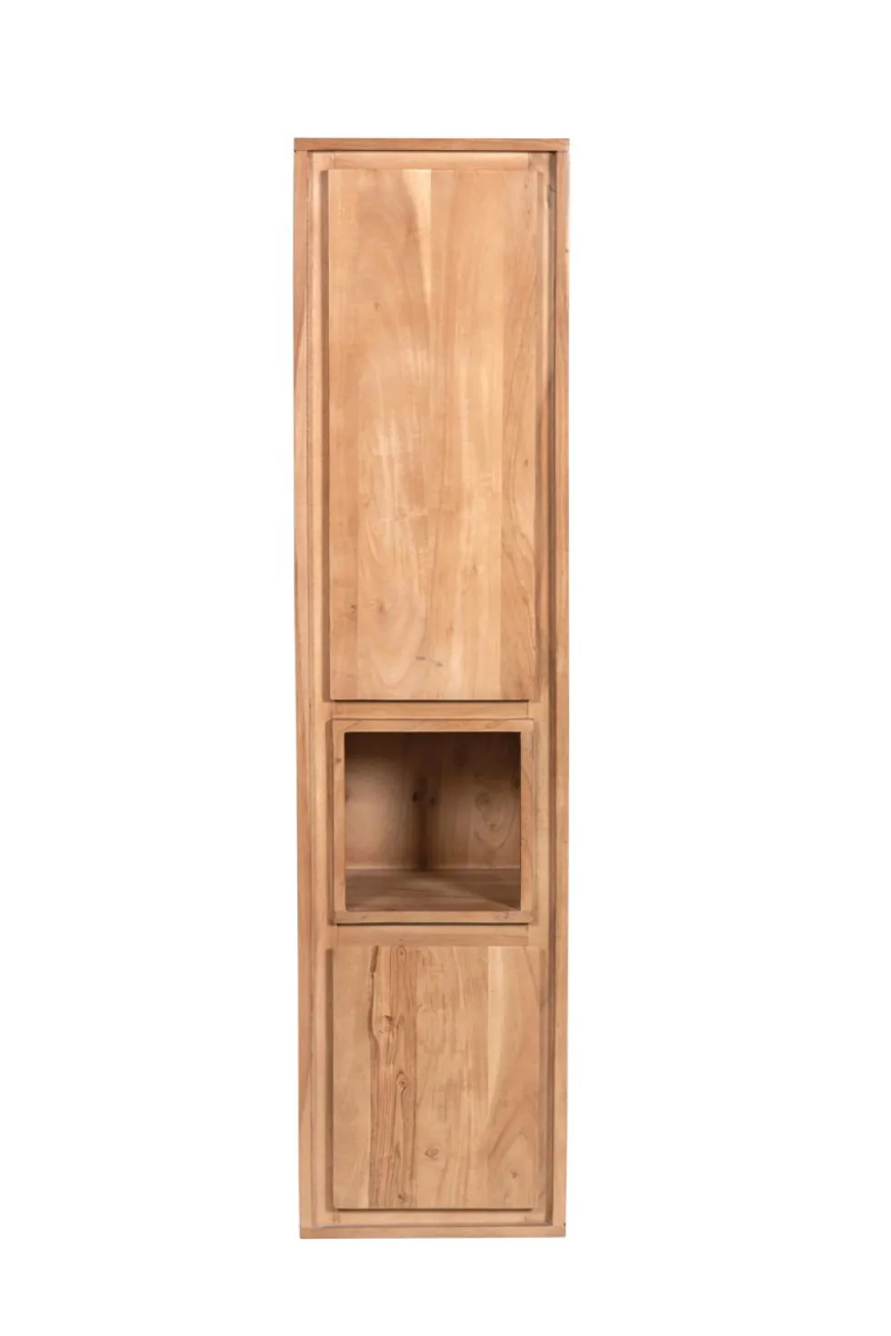 Badmidischrank 32x131cm 'Quadro' Akazie massiv hängend