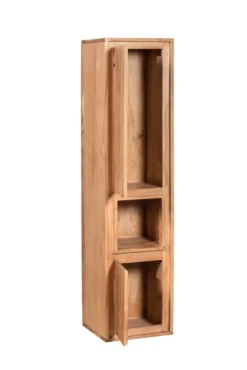 Badmidischrank 32x131cm 'Quadro' Akazie massiv hängend