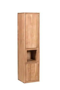 Badmidischrank 32x131cm 'Quadro' Akazie massiv hängend