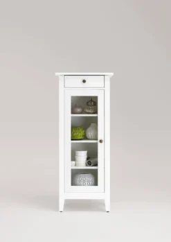 Badmidischrank 49x118cm 'Sylt' Kiefer weiß lasiert