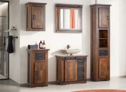 Badoberschrank 42x60cm 'Bayamo' Mango & Eisen