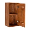 Badoberschrank 32x62cm 'Curves' Mango massiv dunkelbraun