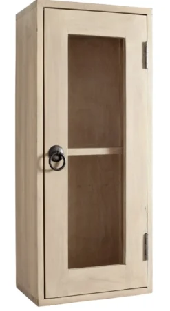 Badoberschrank 30x70cm 'Kjoto' Akazie massiv hell