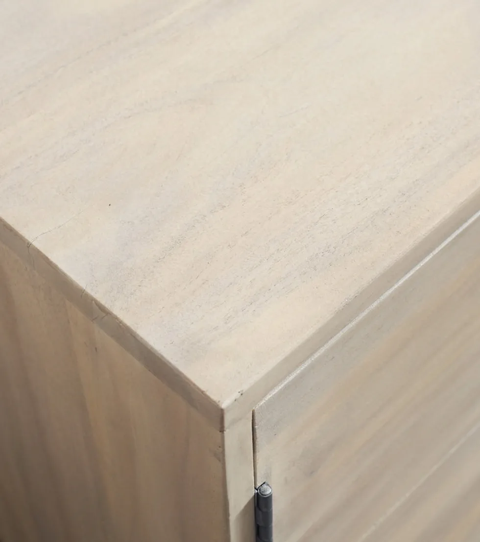 Badoberschrank 30x70cm 'Kjoto' Akazie massiv hell