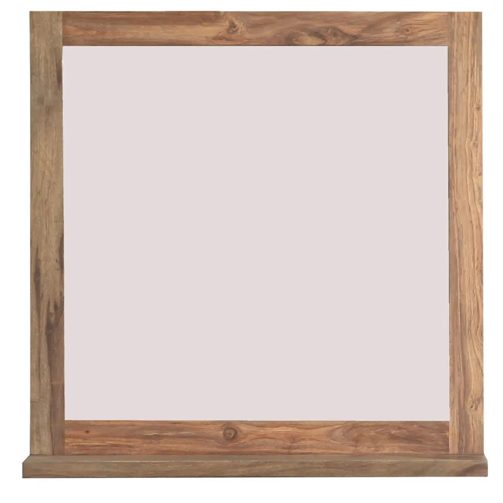Badspiegel mit Ablage 70x72cm 'Oxford' Sheesham massiv