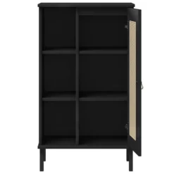 Badunterschrank 52x90cm 'Seattle' Kiefer massiv schwarz