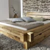 Balkenbett "Daniel" mit Schubkasten 180x200cm BE-0405