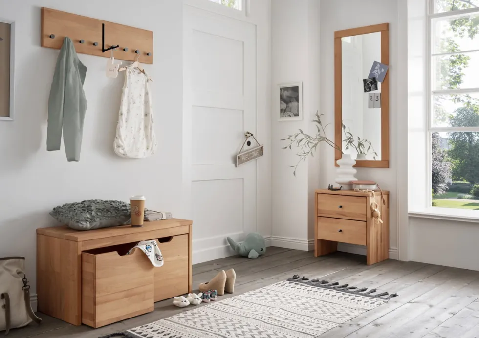 Bank 120cm 'Stockholm' Buche massiv