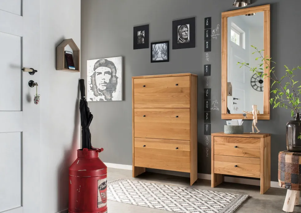 Bank 82x45cm 'Stockholm' Wildeiche massiv