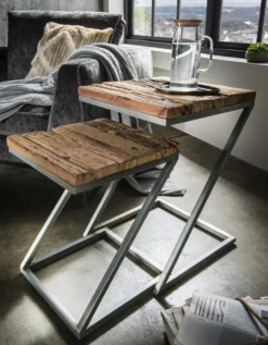 Beistelltische 2er-Set II "Windsor" Holz & Eisen