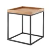Beistelltisch 40x40cm 'Lissabon' Wildeiche Stahl schwarz