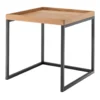 Beistelltisch 50x50cm 'Lissabon' Wildeiche Stahl schwarz