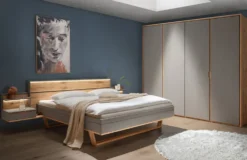 Bettkasten 143cm für Bett 'Alabama' Wildeiche massiv