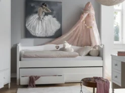 Bettsofa mit Zweitbett und Schubladen 90x200cm 