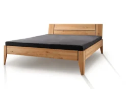 Bett Wildeiche massiv 'Sarah' verschiedene Größen 140 cm 220 cm