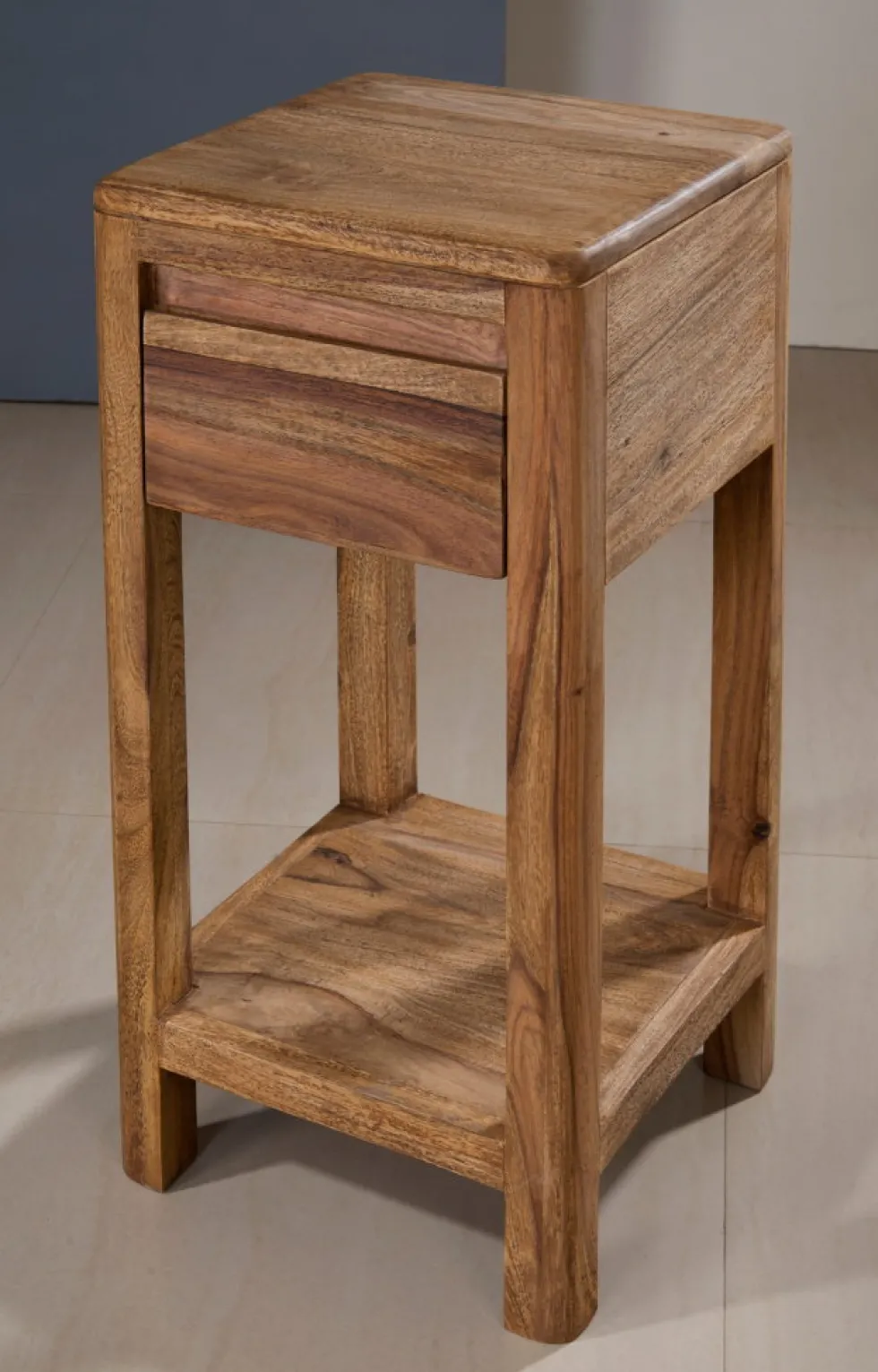 Blumensäule 60cm "Indian Sunset" Sheesham