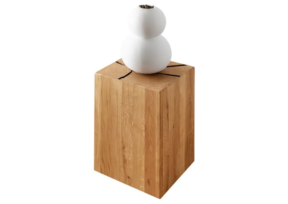 Blumensäule 30x46cm 'Danzig II' Wildeiche massiv