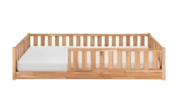 Bodenbett 90x200cm 'Frieda' Eiche geölt inkl. Lattenrost
