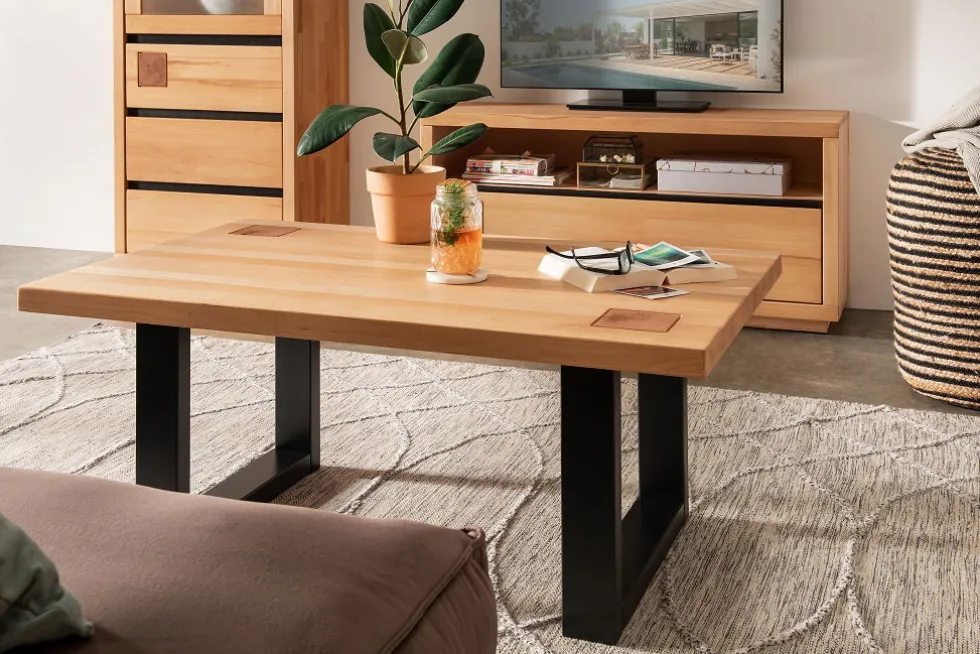 Couchtisch 110x70cm "Bergamo" Kernbuche geölt WZ-0159