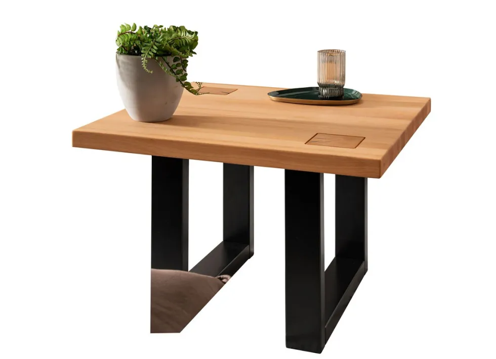 Couchtisch 70x70cm "Bergamo" Kernbuche geölt WZ-0159