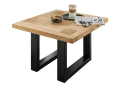 Couchtisch 70x70cm "Bergamo" Wildeiche geölt WZ-0159