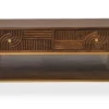 Couchtisch 110x70cm 'Marvello' Mango braun & Metall goldfarbig
