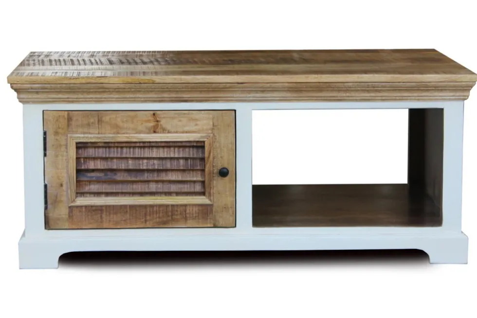 Couchtisch 120x70cm 'Nizza' Mango weiß natur