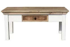 Couchtisch 100x40cm 'Nizza' Mango weiß natur