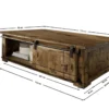 Couchtisch 120x70cm 'Railroad' Mango & Eisen