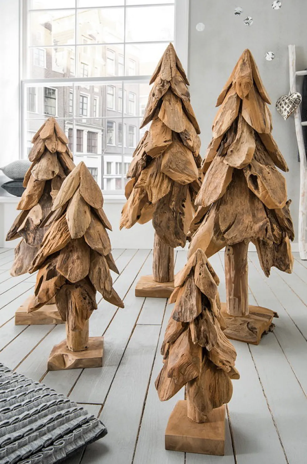 Deko-Baum 100cm "Tanne IV" Teak