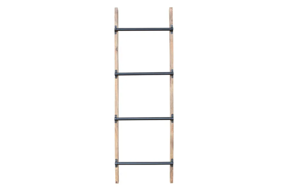 Dekoleiter 152cm "Troja" Massivholz & Metall