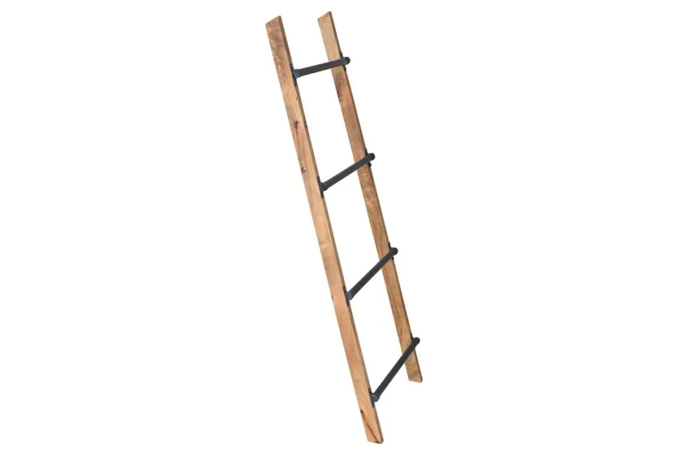 Dekoleiter 152cm "Troja" Massivholz & Metall