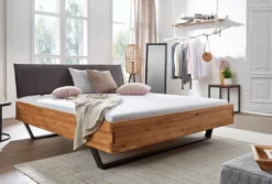 Doppelbett 'Amelie' 160x200cm Wildeiche massiv