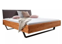 Doppelbett 'Amelie' 180x200cm Wildeiche massiv