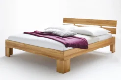Doppelbett 'Bozen' 160x200cm Kernbuche Sitzhöhe 45cm