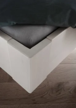 Doppelbett 'Carina' 160x200cm Kiefer weiß lasiert