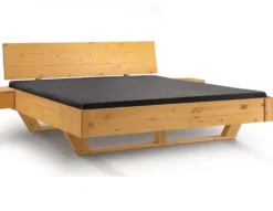 Doppelbett 'Carina' 160x200cm Kiefer gebeizt & geölt