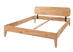 Doppelbett 'Grace III' 180x200cm Wildeiche geölt