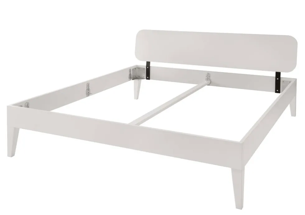Doppelbett 'Grace III' 180x200cm Wildeiche geölt