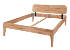 Doppelbett 'Grace III' 180x200cm Wildeiche geölt