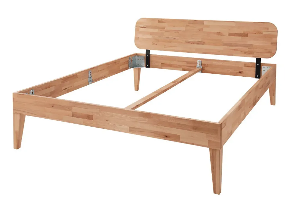 Doppelbett 'Grace III' 200x200cm Wildeiche geölt