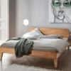 Doppelbett 'Grace III' 160x200cm Wildeiche geölt
